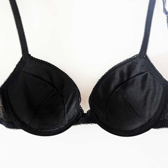 "5/$35" Glossy Satin Push-Up Bra with Snakeskin Print - Picture 8 of 9